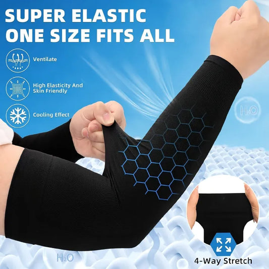 Unisex Sun Protection Arm Sleeves, Cooling Compression Sports Arm Sleeve