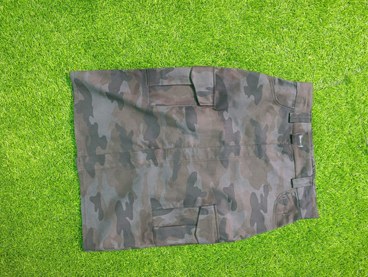Women's Woodland Camouflage Short Cargo Skirt