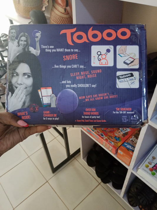 Taboo Board Card Game, The Game Of Unspeakable Fun