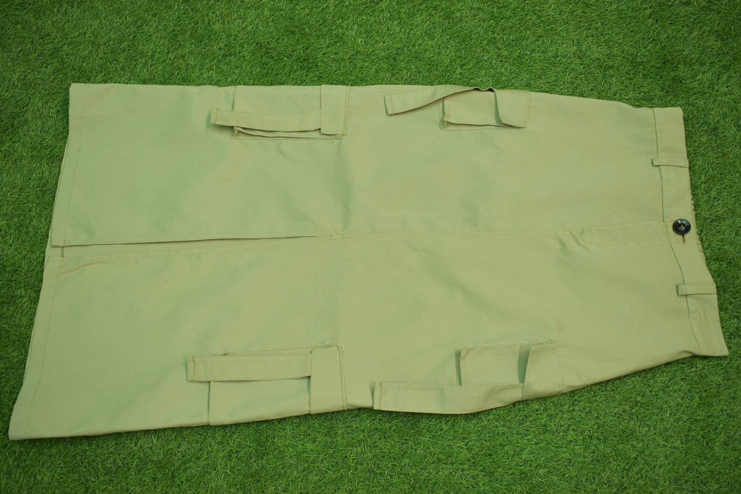 Women's Beige Safari Cargo Skirt