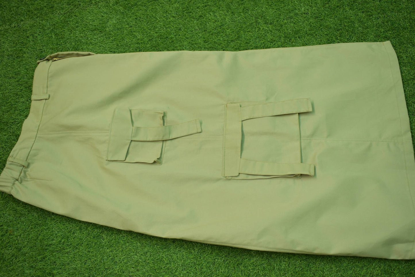 Women's Beige Safari Cargo Skirt