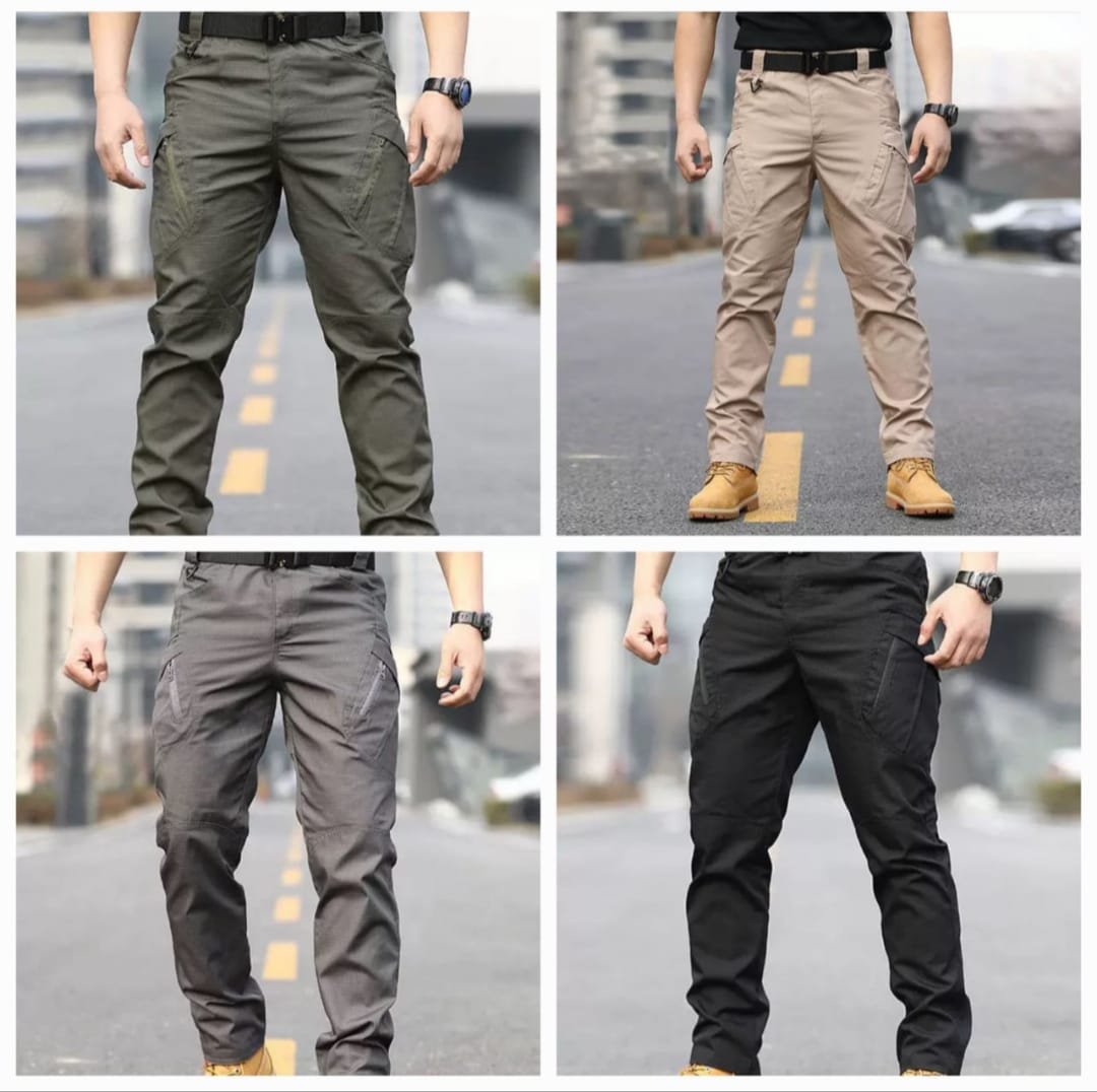 Men's Tactical Cargo Pants - Durable Outdoor Work & Hiking Trousers
