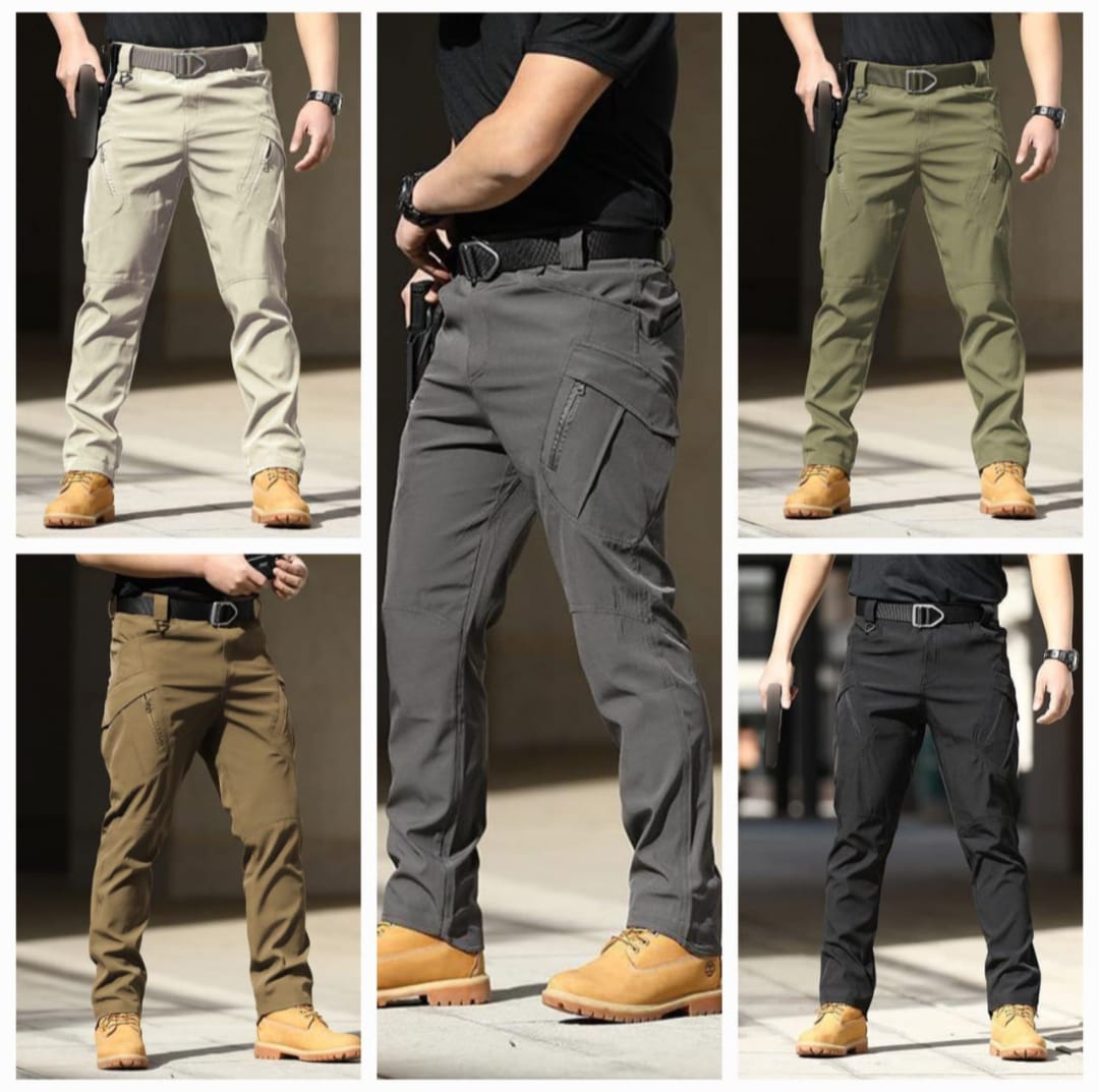 Men's Tactical Cargo Pants - Durable Outdoor Work & Hiking Trousers