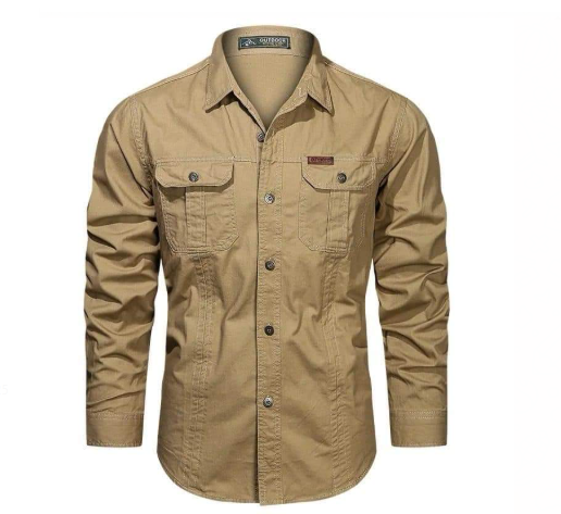 Men's Long-Sleeve Cargo Shirt