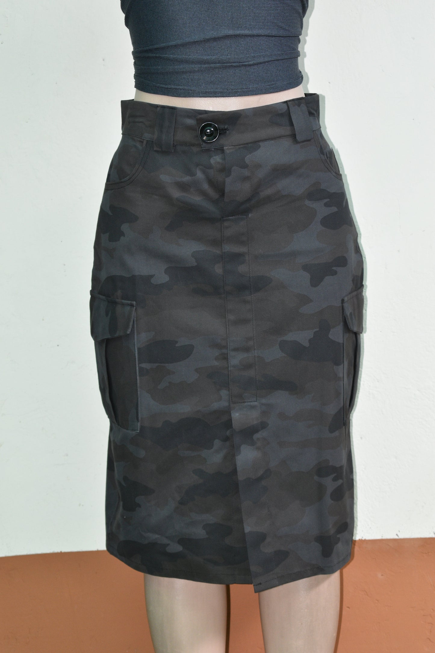 Women's Woodland Camouflage Cargo Skirt