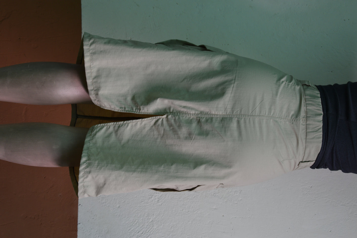 Women's Beige Khaki Cargo Short Skirt