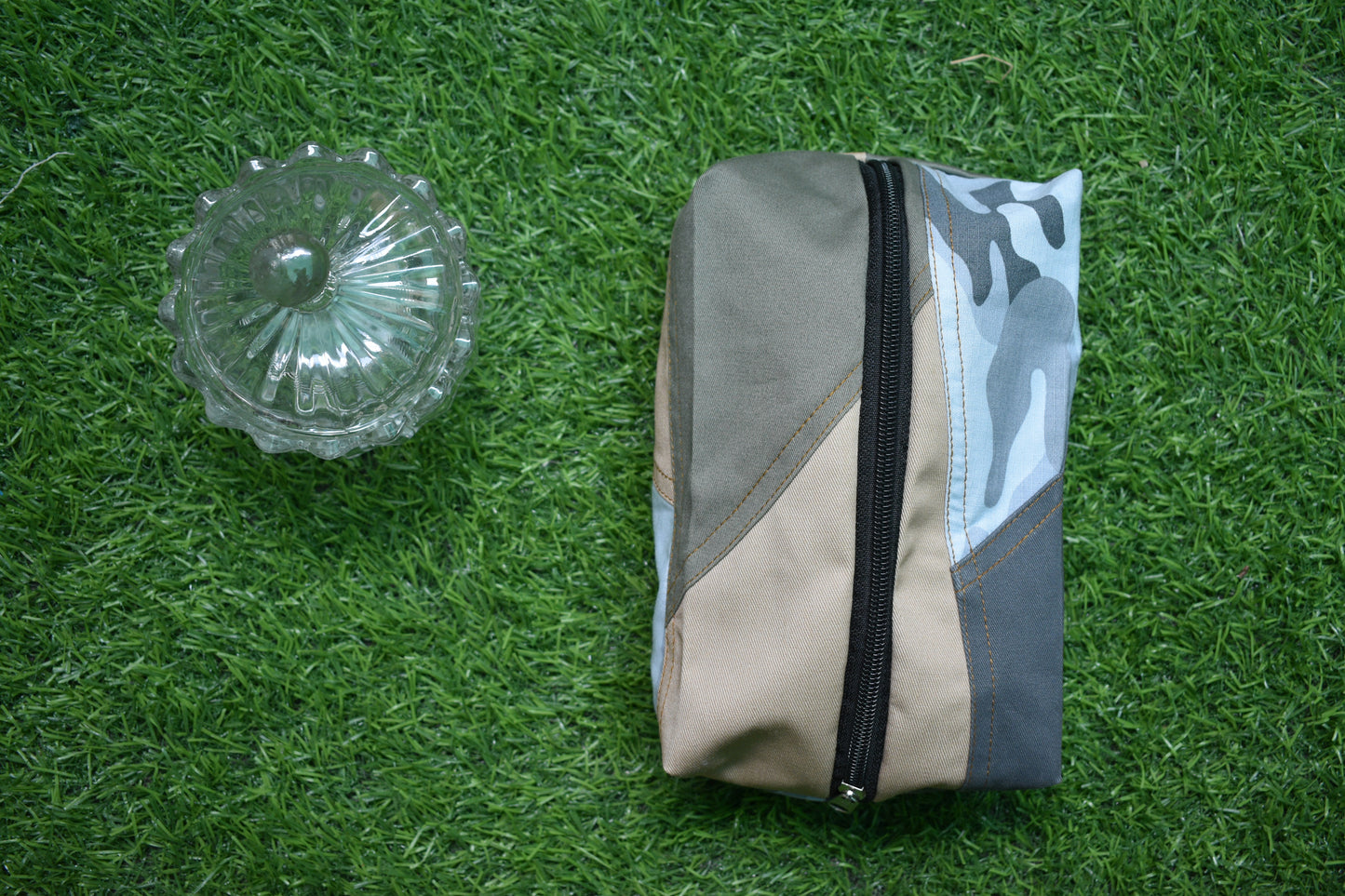 Waterproof Fanny Pack - Stylish Beige & Khaki Mixed Design