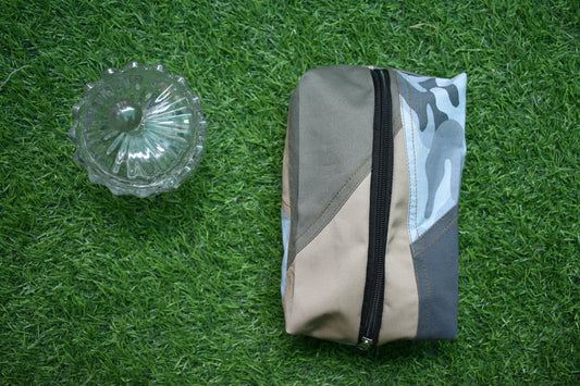 Waterproof Fanny Bag - Stylish Beige & Khaki Mixed Design