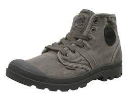PALLADIUM All Black Men's High-top Canvas Ankle Boots