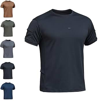 Tactical Performance Quick-Dry T-Shirt Unisex Round Neck - Outdoor and Training Wear