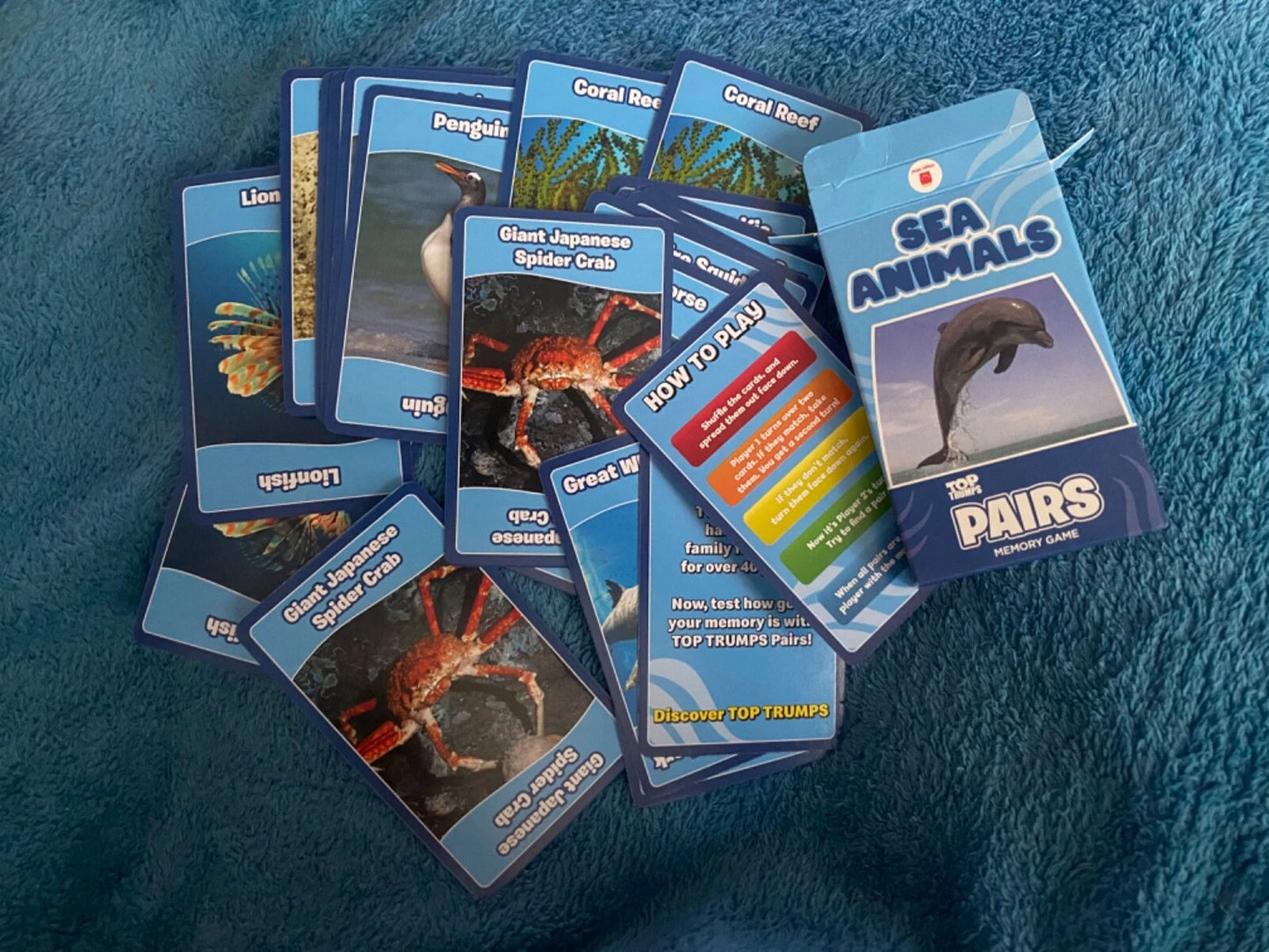 Sea Animals memory Top Trumps Games