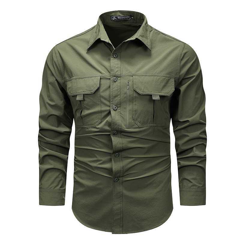 Men's Outdoor Tactical Long-Sleeve Shirt - Hiking & Safari