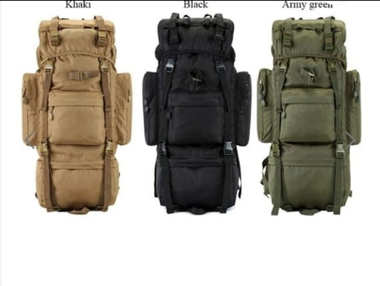 Large Capacity Tactical Rucksack - Multi-Day Hiking & Camping Backpack