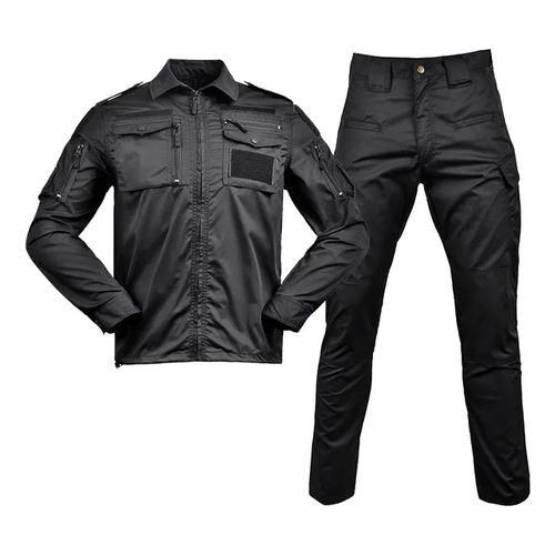 Unisex Durable Tactical Safari Suit - Khaki Outdoor Shirt & Pants Set