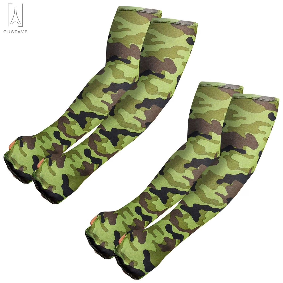 Tactical UV Sun Protection Arm Sleeves with Thumb Holes