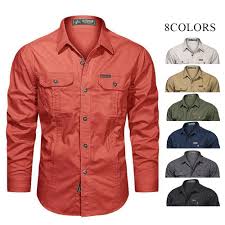 Men's Long-Sleeve Cargo Shirt