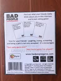 BAD PEOPLE: The Hilarious Party Game About Your Friends