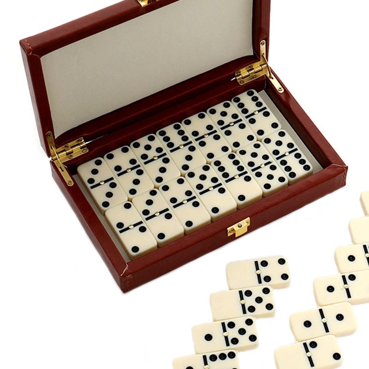Domino Set with Leather Case: A Timeless Classic