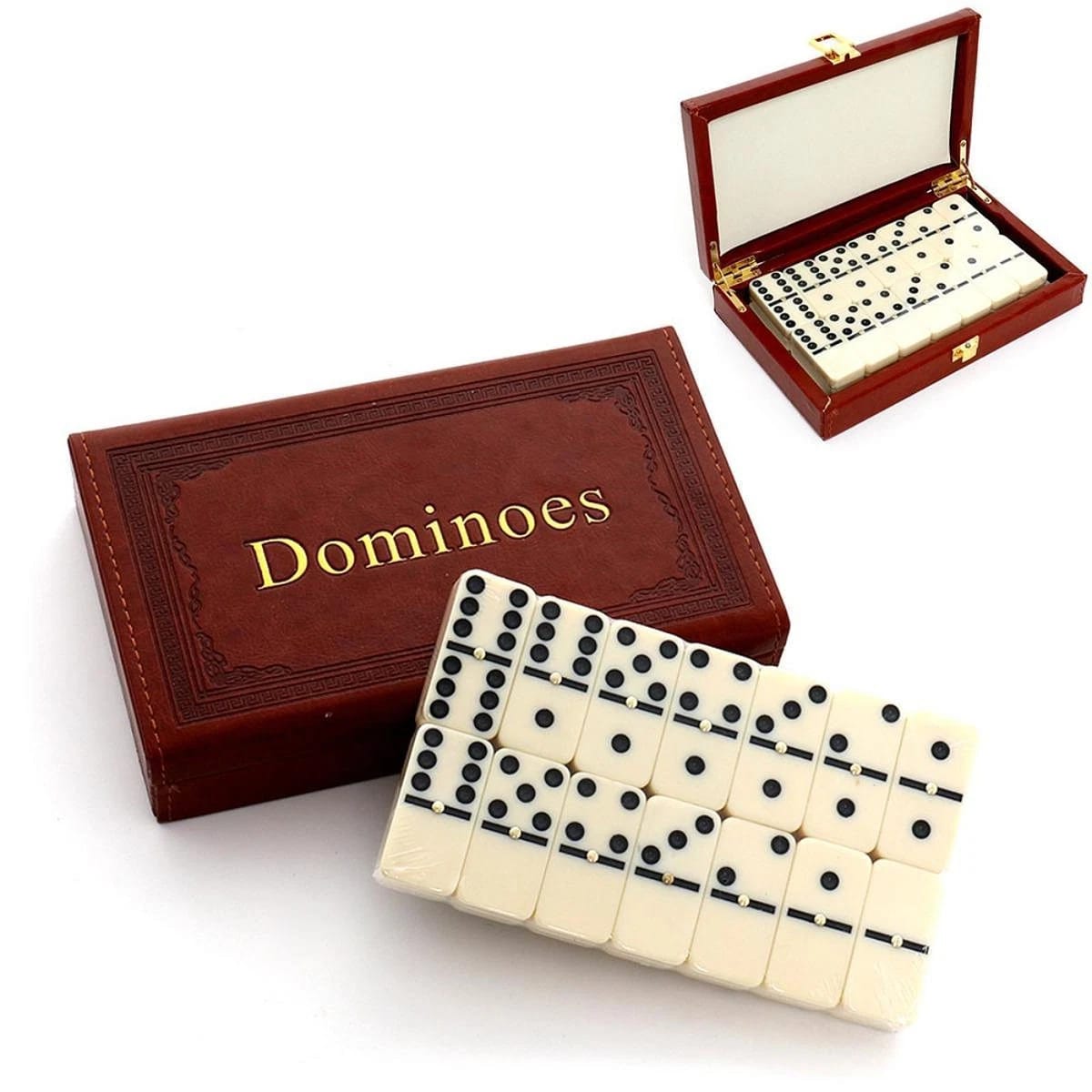 Domino Set with Leather Case: A Timeless Classic