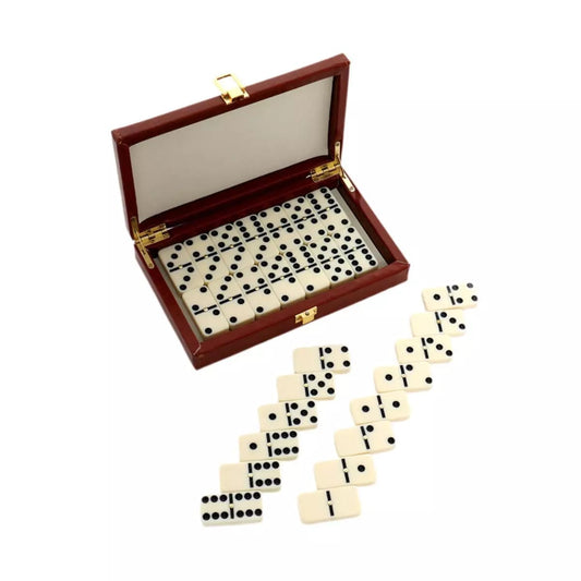 Domino Set with Leather Case: A Timeless Classic