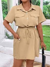 Women's Short Cargo Mini Dress