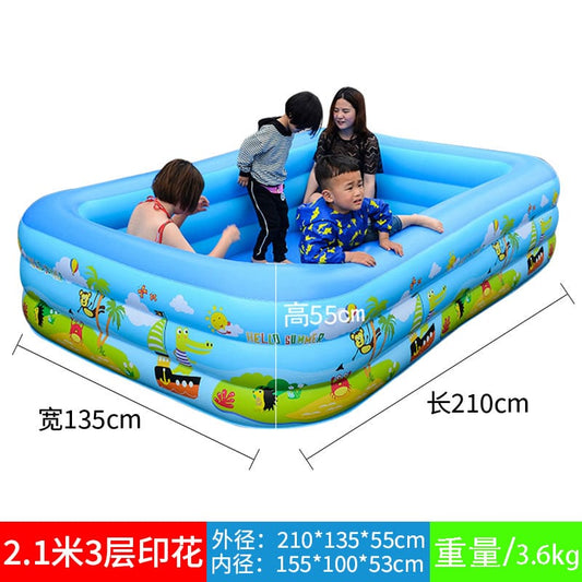 Inflatable Portable Outdoor Swimming Pool for Kids - 3M