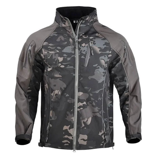Tactical Softshell Hiking Jacket – Waterproof & Windproof Military