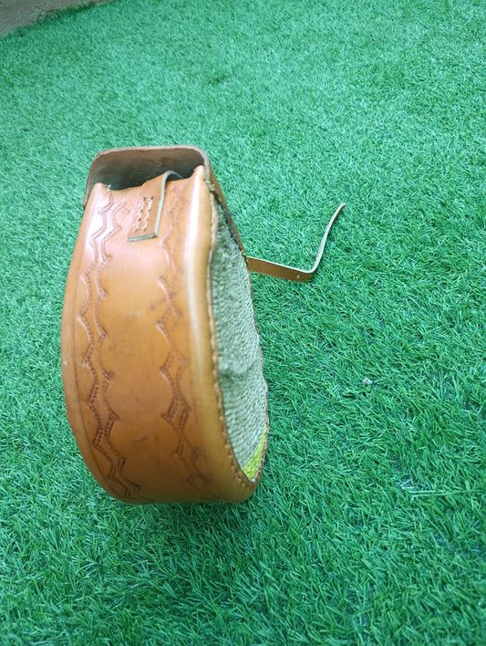 Woven Sisal Boho Oval African Crossbody Bag with Leather Handle Kiondo