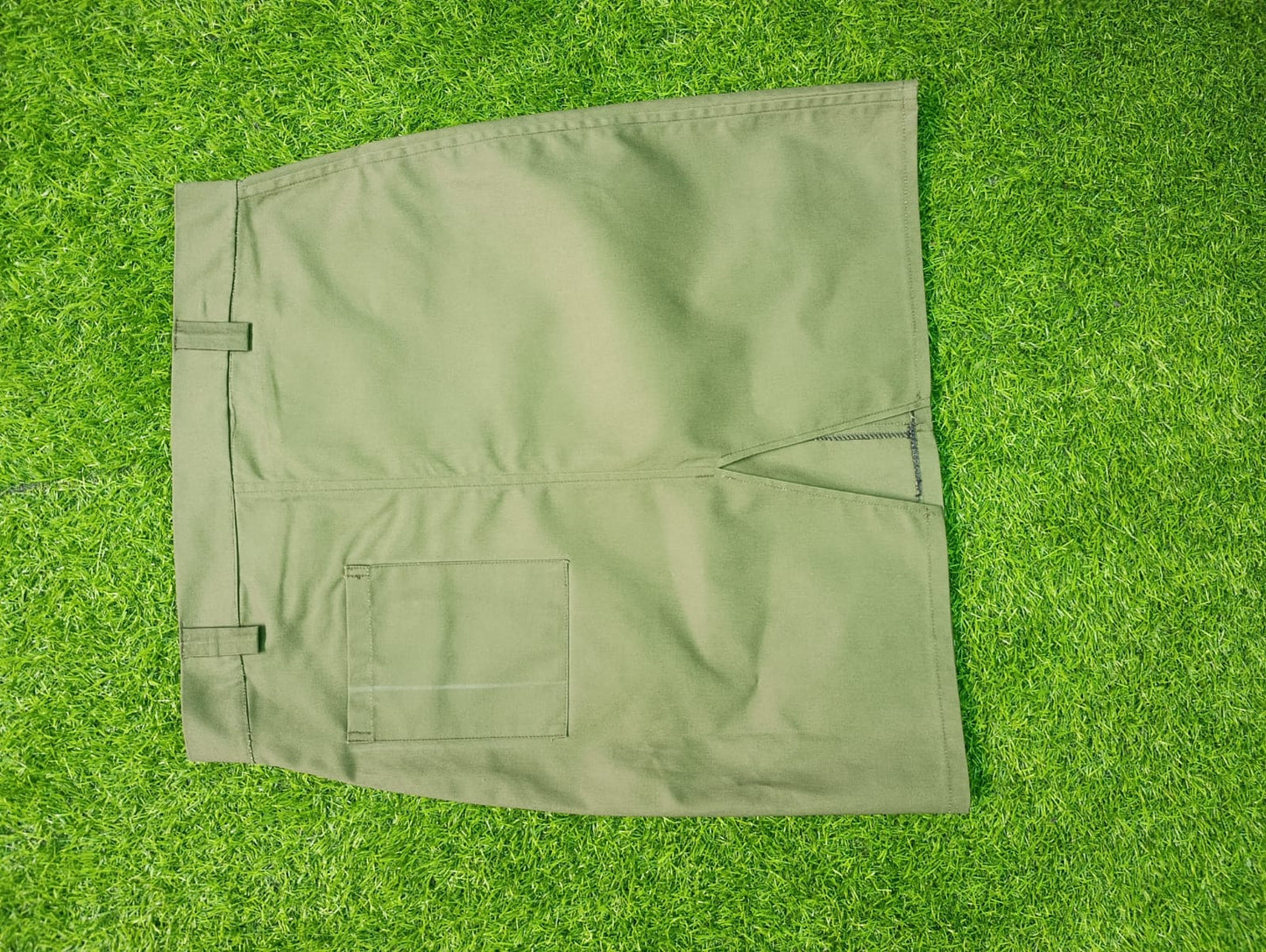Women's Olive Green Cargo Short Skirt