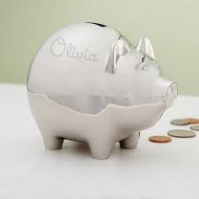 Cartoon Metallic Piggy Bank: Adorable & Durable Coin Box