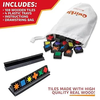 Qwirkle Board Game: The Deluxe Strategy Game of Shapes and Colors