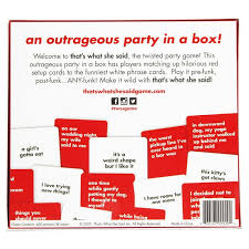 That's What She Said: The Hilarious Adult Party Game