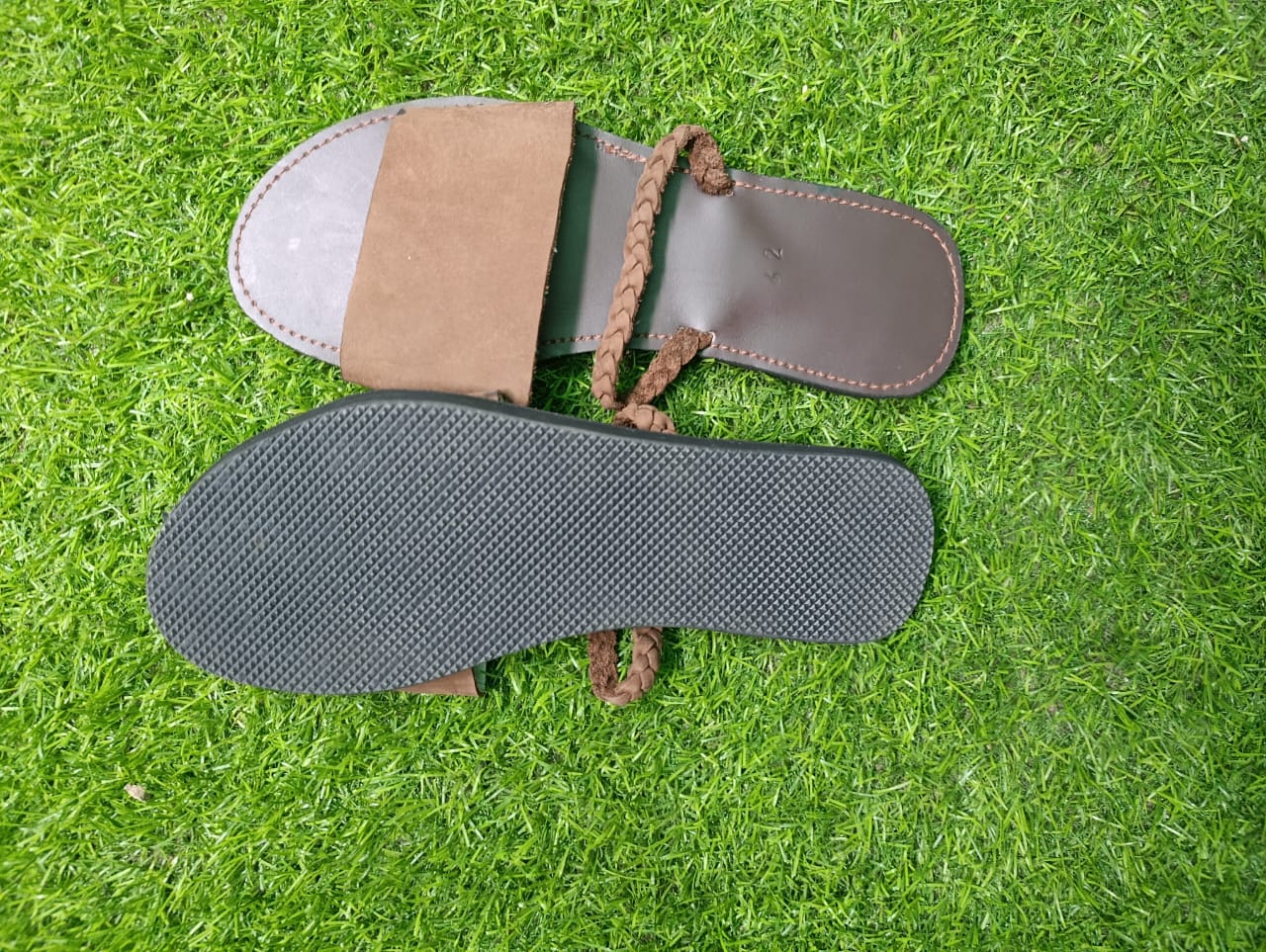 Women’s Leather Slip-On Sandals: Handmade in Kenya