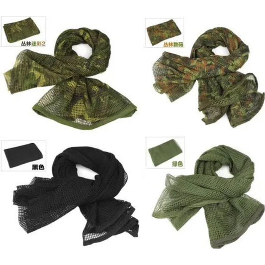 Tactical Camouflage Mesh Scarf - Shemagh Head & Neck Wrap