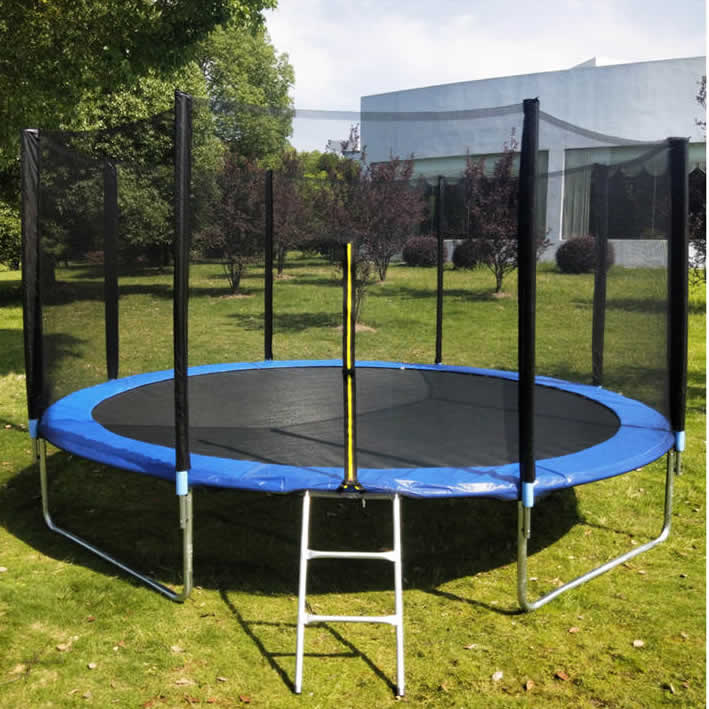 Fun Outdoor Trampoline with Safety Enclosure Net (4ft-12ft)