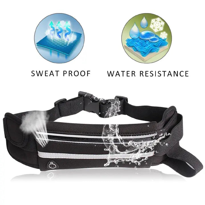 Travel Belt & Running Waist Pack, Hidden, Waterproof & Anti-Theft