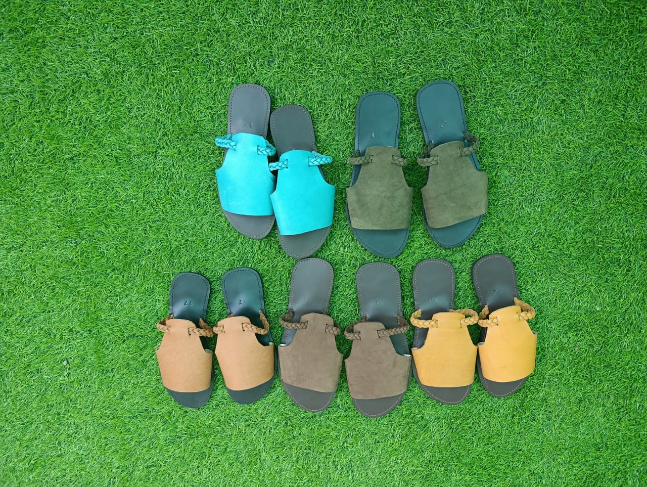 Women’s Leather Slip-On Sandals – Handcrafted in Kenya for Safari & Beach Wear