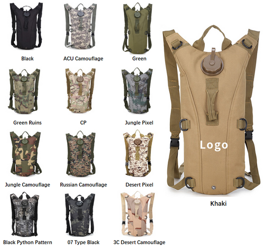 3L Outdoor Tactical Camel Water Bag Camouflage Pattern Hydration Water Bladder