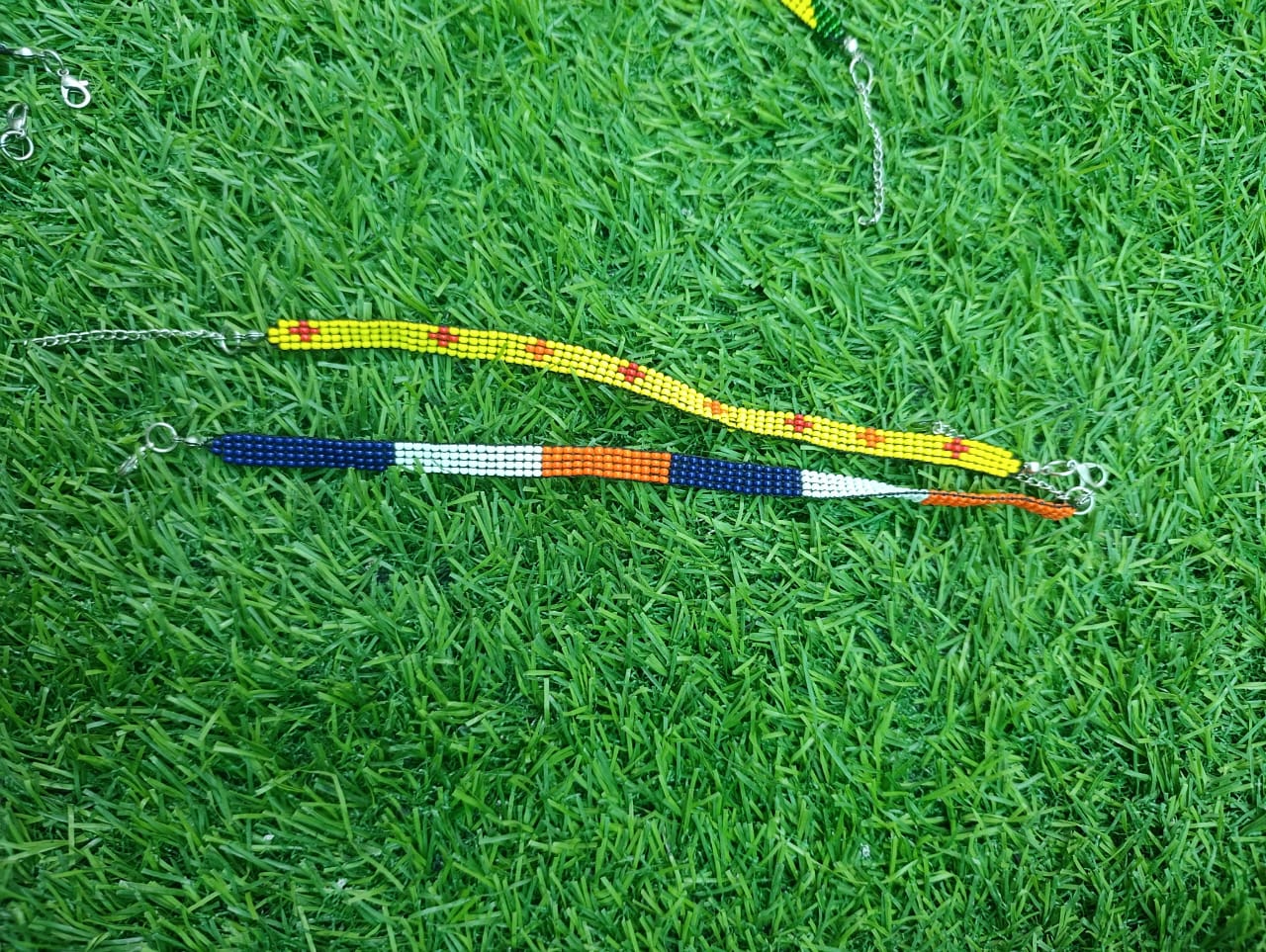 Assorted Handcrafted Beaded Anklets – Kenyan Made Jewelry with Natural Charm