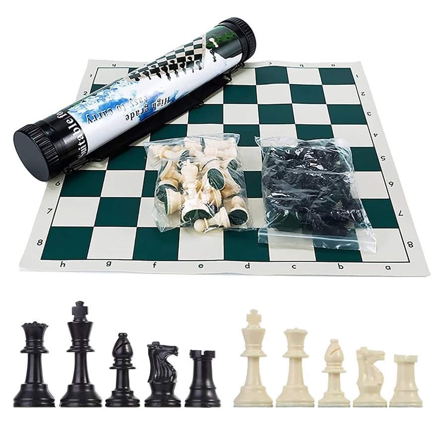 Portable Tournament Chess Board Game Mat With A FREE Carrier Bag