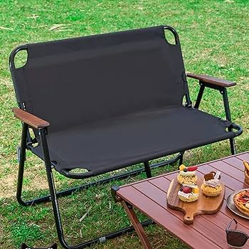 Portable Outdoor Folding Loveseat, Double Camping Chair