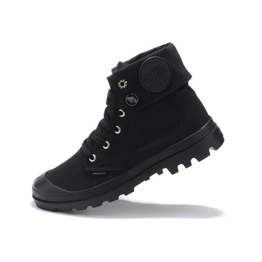 PALLADIUM  All Black Men's High-top Canvas Ankle Boots
