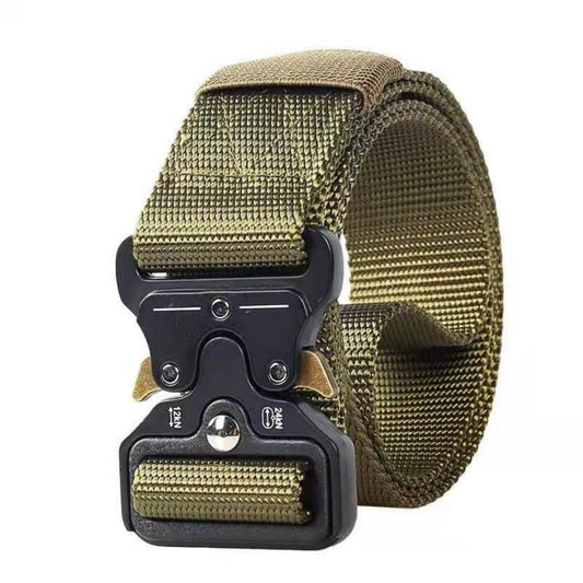 Tactical Belt with Quick-Release Buckle - Heavy-Duty Nylon