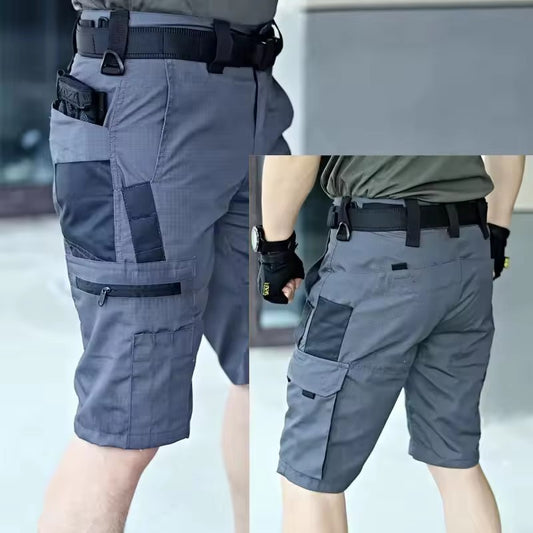 Casual Tactical Waterproof Shorts Hiking Trekking -pocket Cargo Shorts Male Outwear