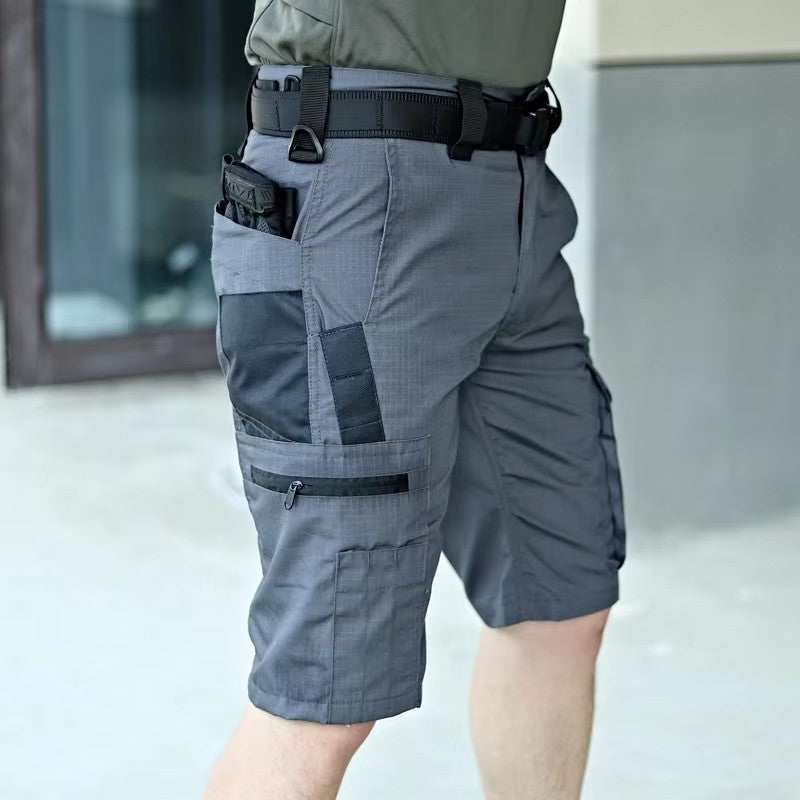Casual Tactical Waterproof Shorts Hiking Trekking -pocket Cargo Shorts Male Outwear
