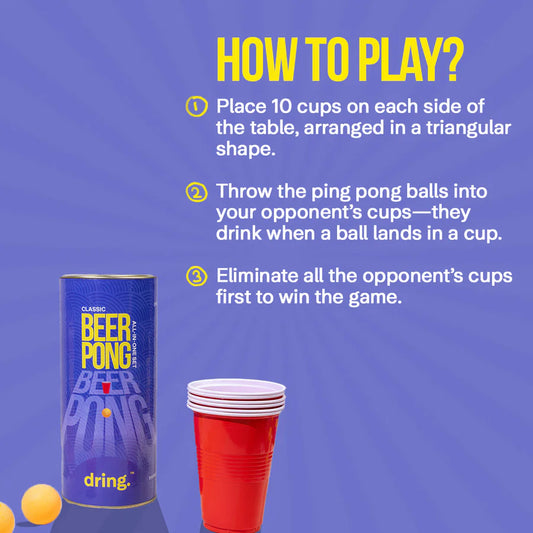 The Official Beer Pong Set: The Classic Party Game
