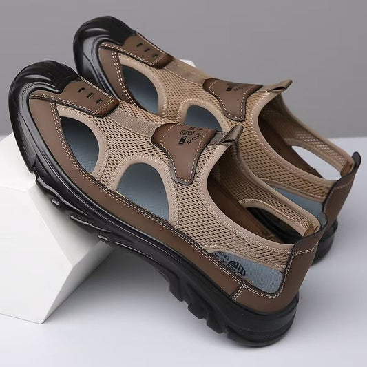 Men's Breathable Outdoor Sandals, Hybrid Hiking & WaterProof Shoes