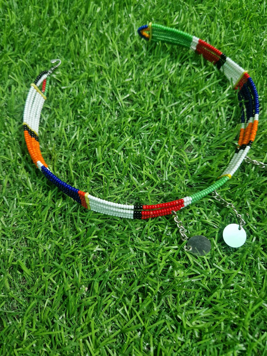 Maasai Handcrafted Beaded Choker Necklace