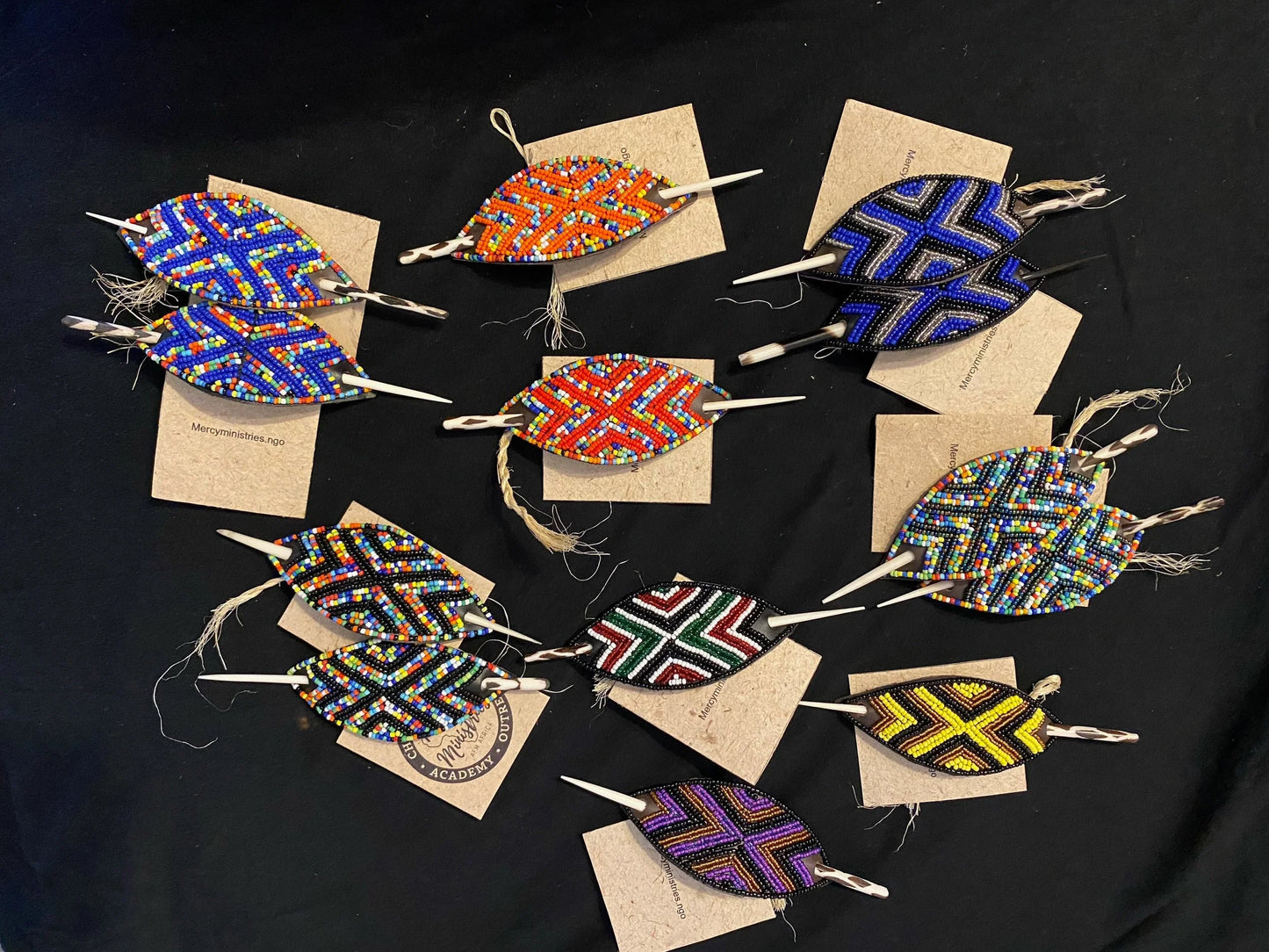 Handcrafted African Beaded Hair Clip