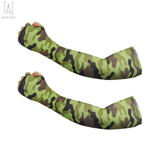 Tactical UV Sun Protection Arm Sleeves  with Thumb Holes